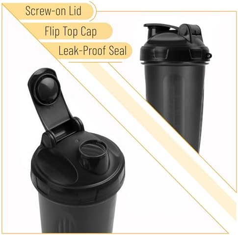 Mr. Pen- Shaker Bottles for Protein Mixes, 28 oz, Leak Proof