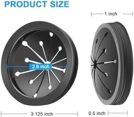 3 Inch Garbage Disposal Splash Guard with Garbage Disposal Cover for Sink