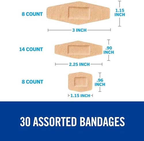 Nexcare Soft 'n Flex Bandage, Assorted Sizes, 30 Count