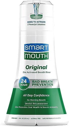 SmartMouth Original Zinc Activated Mouthwash, Fresh Mint, 16 fl oz, 2-Pack