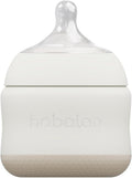 Babaloo Baby-Led Silicone Baby Bottle, Airless, Anti-Colic, 5oz Creme 1pk