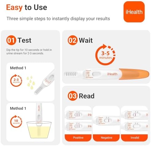 iHealth Pregnancy Tests, Early Detection at Home Pregnancy Test, 2 CT