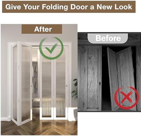 Bifold Door Hardware Repair Kit, 2-Pack Bifold Closet Door Hardware Kit Folding Door Hardware Repair Replacement Tool Kit