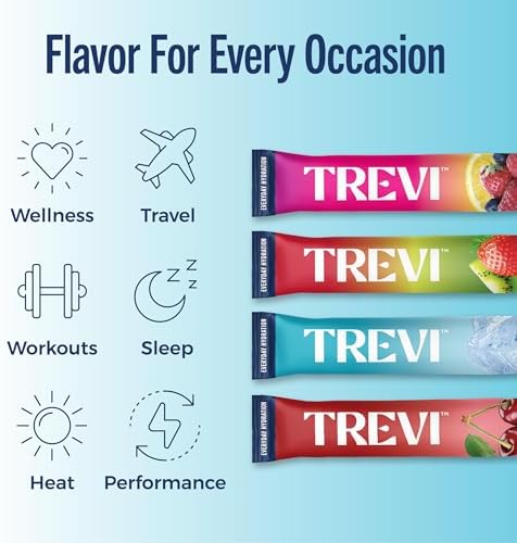TREVI Electrolytes Powder Packets, Sugar Free Hydration, Favorites 20 Pack
