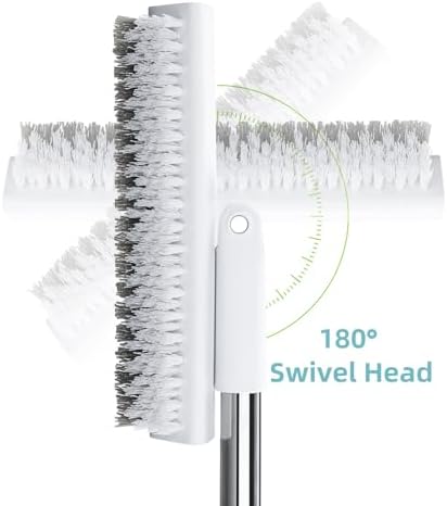 MOPALL Shower Bathtub Scrubber Brush for Cleaning with 55" Long Handle