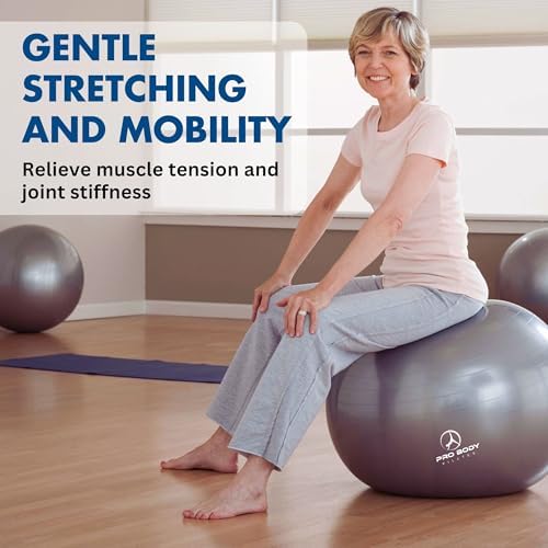 ProBody Pilates Yoga Ball - Vibrant Colors Exercise Ball
