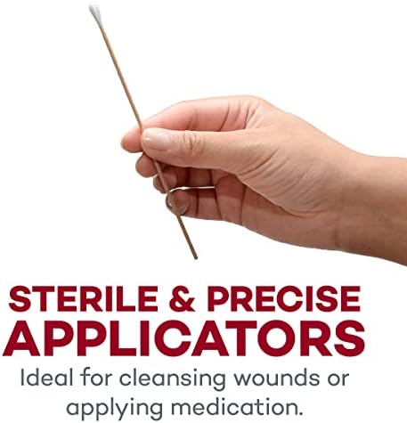 Dealmed 6 in Sterile Cotton-Tipped Applicators - 200 Count
