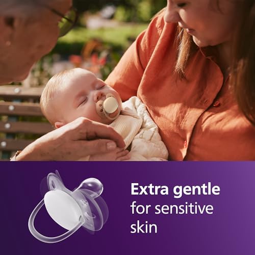 Philips Avent Ultra Soft Baby Pacifier, 0-6 Months, BPA-Free, 4-Pack