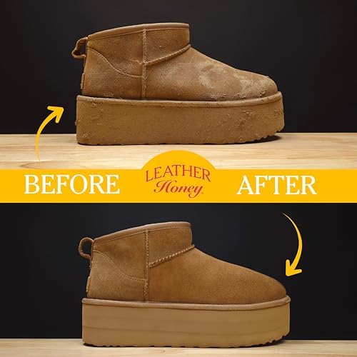 Leather Honey Suede & Nubuck Protector Spray – Non-Toxic, Non-Aerosol