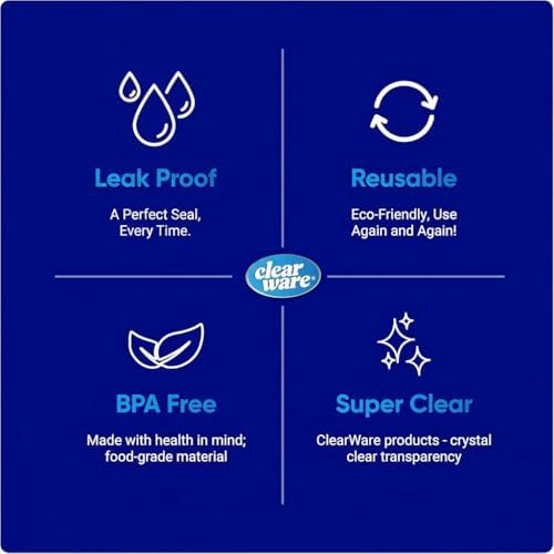 2 Gallon Freezer Storage Bags, 40 Count, Double Zipper Seal, Clear Plastic, Leak Proof, Extra Large Capacity for Bulk Storage, Meal Prep, Sous Vide