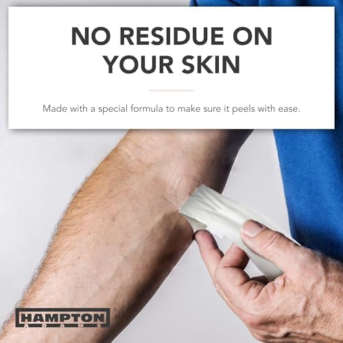 Hampton Adams Athletic Sports Tape, Very Strong, Easy Tear, No Residue