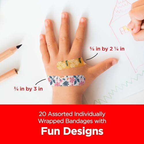 BAND-AID Brand Adhesive Bandages, Classic Disney, Assorted Sizes, 20 Count