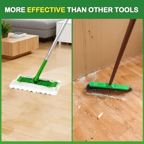 LAUNDRYLUX Heavy Duty Dry Sweeping Cloths Compatible with Swiffer Sweeper