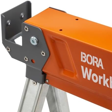 BORA Workhorse X Saw Horses 2 Pack Folding Heavy Duty Metal Sawhorse