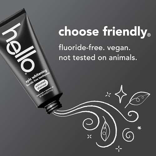 hello Epic Whitening Activated Charcoal Toothpaste, 4 oz
