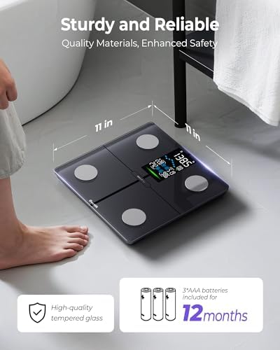 Ovutek Smart Digital Scale for Body Weight, Body Fat and BMI, FSA Eligible