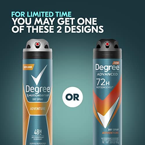 Degree Men Advanced Antiperspirant Deodorant Dry Spray Adventure 3.8 oz