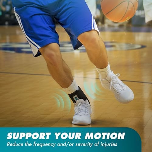 Med Spec ASO Ankle Stabilizer Lace Up Ankle Brace Sprain Support Black, MD