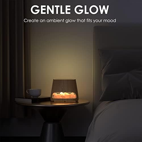 SALKING 2-in-1 Essential Oil Diffuser for Home & Himalayan Salt Lamp, 150ml