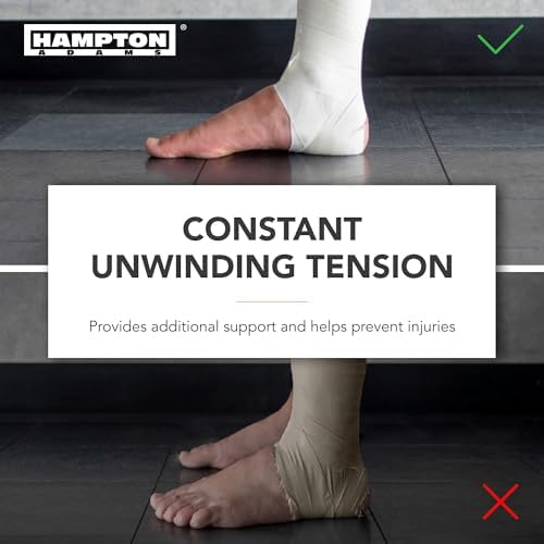 Hampton Adams Athletic Sports Tape, Very Strong, Easy Tear, No Residue
