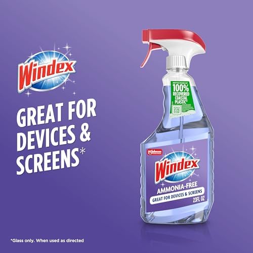 Windex Ammonia Free Glass and Window Cleaner Spray, 23 oz