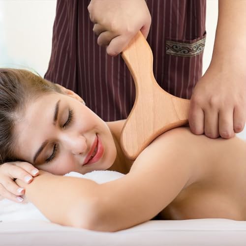 7-Piece Wooden Massage Tool Kit, Manual Body Massager Set for Home