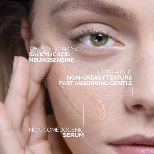 La Roche-Posay 12% Vitamin C Face Serum, 2 formulas with hyaluronic acid
