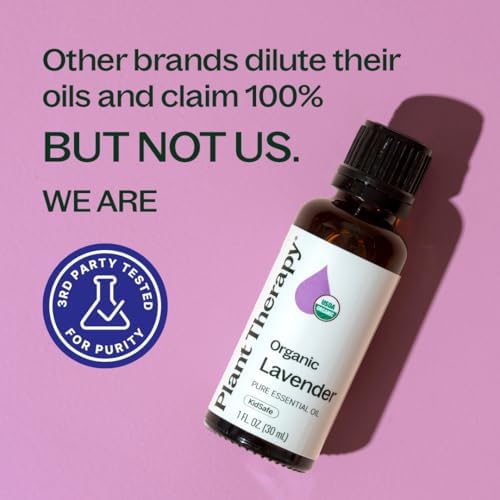 Plant Therapy Organic Lavender Essential Oil 30 mL, USDA Certified Organic