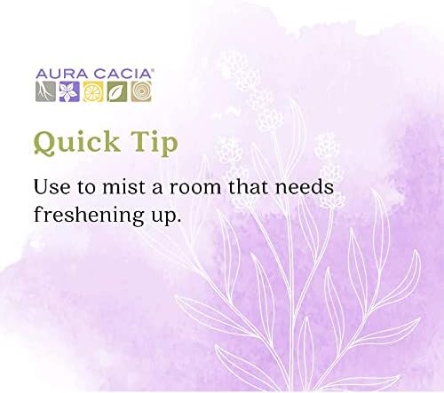Aura Cacia Relaxing Lavender Aromatherapy Mist, 4-Ounce, Lavender Pure Essential Oils, Sweet & Floral Aroma
