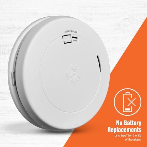 First Alert 10-Year Battery Smoke Alarm Slim Profile