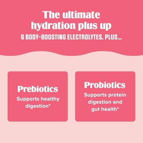 Ultima Replenisher Gut Health Supplement, Raspberry Lemonade, 14 Stickpacks