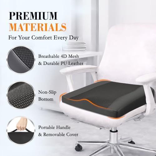 Lofty Aim Car Seat Cushion, Memory Foam Car Seat Cushions for Long Driving