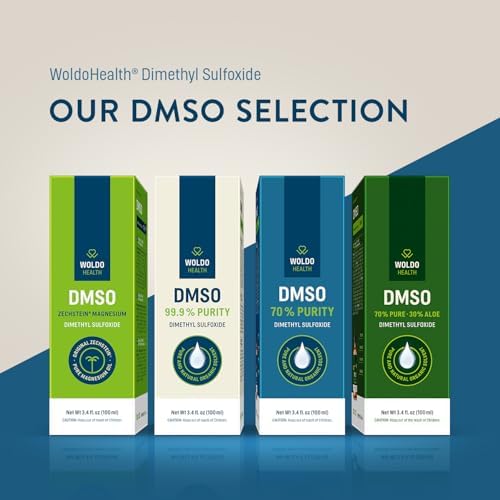 WoldoHealth DMSO 99.9% Pharmaceutical Grade Liquid - 3.38 fl. oz