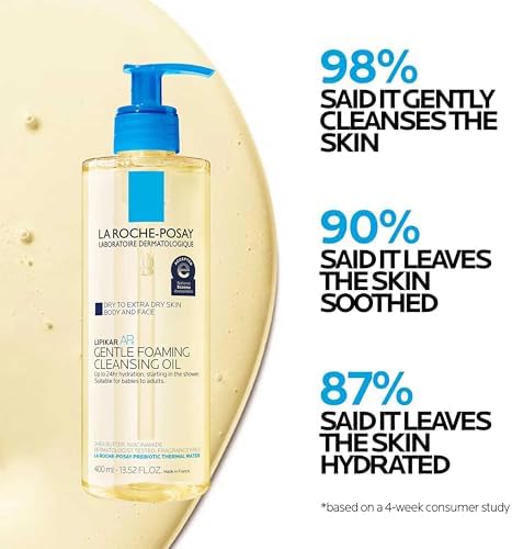 La Roche-Posay Lipikar AP+ Gentle Foaming Cleansing Oil, with Shea Butter