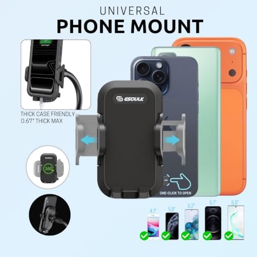 Cup Holder Phone Mount 15 Inch Adjustable Gooseneck Arm for Car