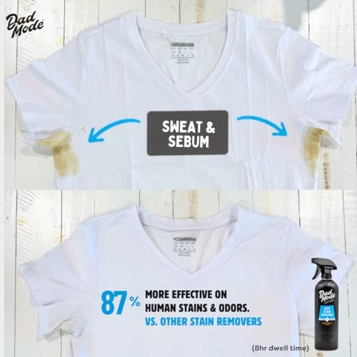 DadMode 7 Enzymes Deep Stain Remover of Clothes, Grease, Blood & Wine, 16oz