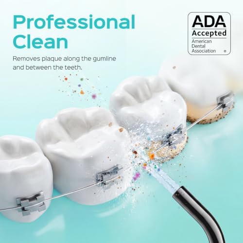 COSLUS ADA Accepted E40 Water Dental Flosser, 10 Pressure Levels Easy Use