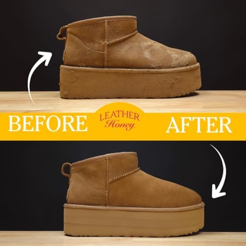 Leather Honey Suede & Nubuck Care Kit – Cleaner, Protector, Brush, Eraser