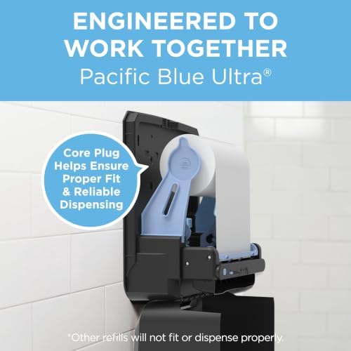 Pacific Blue Ultra 8" High-Capacity Automated Touchless Paper Towel Dispenser by GP PRO (Georgia-Pacific); Black; 59590; 12.9" W x 9" D x 16" H; 1 Dispenser