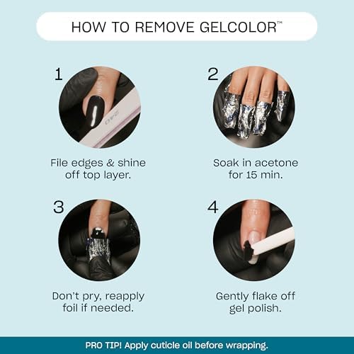 OPI GelColor LED Cure Gel Nail Polish | White, Gray & Black Shades | Salon-Quality Shine, Long-Lasting Wear | Easily Soak Off Removal | Vegan & HEMA Free | 0.5 Fl Oz