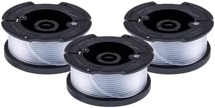 BLACK+DECKER Weed Eater String, Genuine OEM Authentic Trimmer Line, 3-Pack, 30-Feet of Replacement Spool, 0.065-Inch Diameter (AF1003ZP)