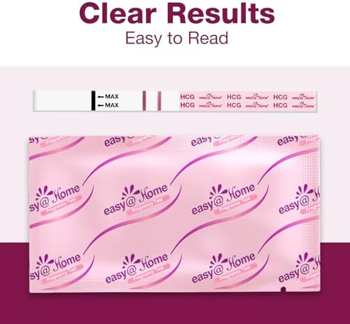 easy@Home Pregnancy Test Strips, 20 Pack with Premom App