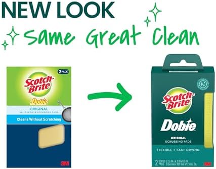 Scotch-Brite Dobie Non-Scratch All-Purpose Scrub Pads, 12 Pack
