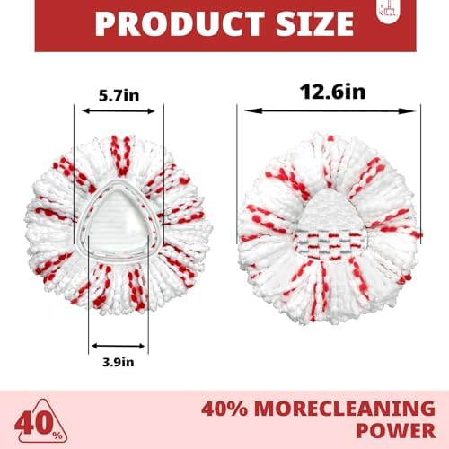 3 Pack Spin Mop Head Replacement