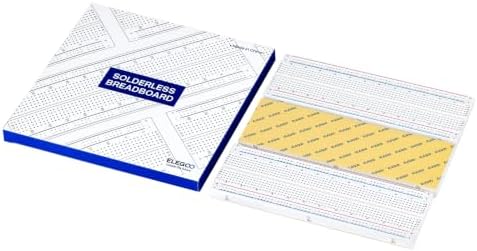 ELEGOO 3pcs Breadboard 830 Point Solderless Prototype PCB Board Kit