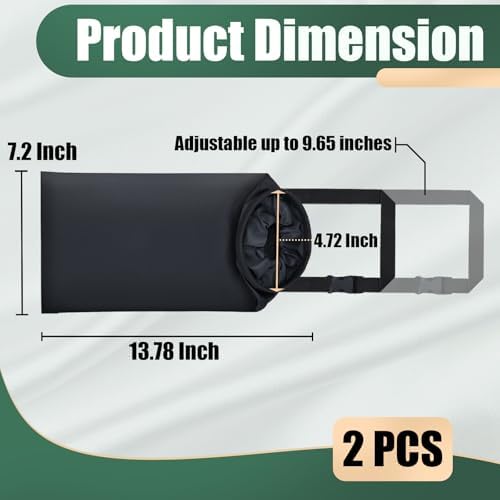 ecocstm 2 PCS Car Trash Bags, Car Accessories Washable Garbage Bag Hanging