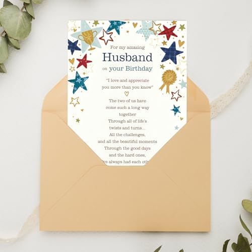 FANCYLUCKY Funny Birthday Card Gifts for Husband from Wife