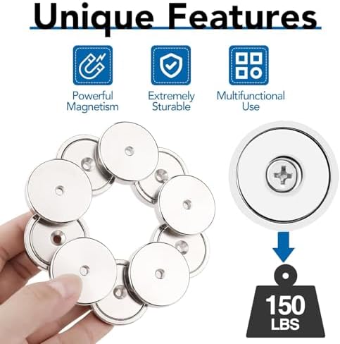 LOVIMAG Magnets Neodymium Magnet 150LBS Strong Heavy Duty Rare Earth 6 P