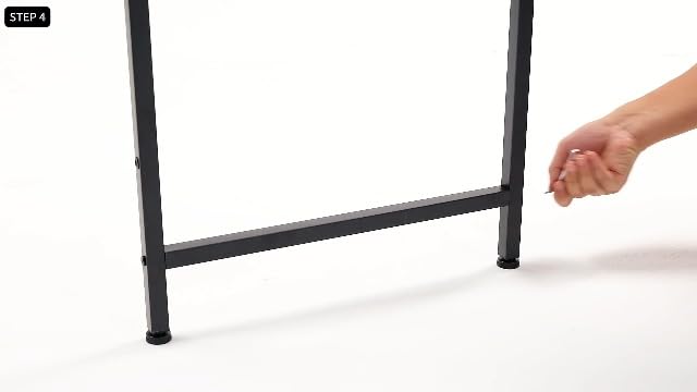 DUMOS 47" L Shaped Computer Desk, Corner Desks with Storage Shelves, Brown