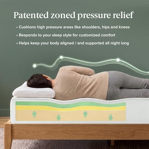 Zinus 6 Inch Full Green Tea Memory Foam Mattress, Medium Firm Feel